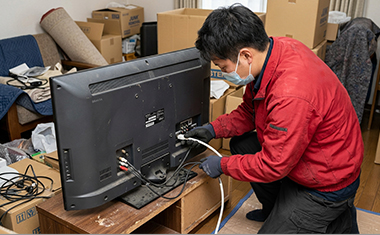 家電の取り外し