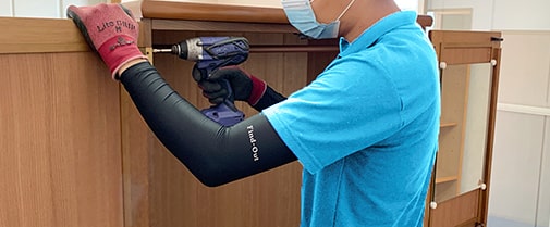 大型家具は分解して小分け搬出